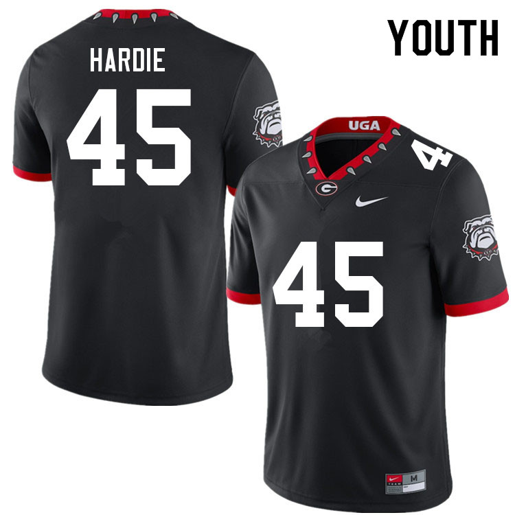 Youth #45 Jacob Hardie Georgia Bulldogs College Football Jerseys Sale-100th Anniversary
